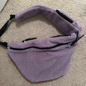 Women’s Free People FP Movement Overachiever Sherpa Fleece Sling Bag